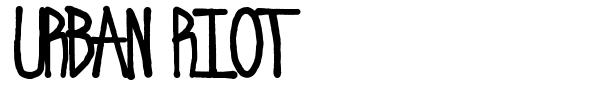 Urban Riot font preview